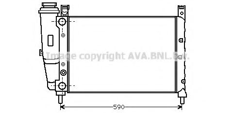 Радиатор, охлаждение двигателя AVA QUALITY COOLING FTA2122