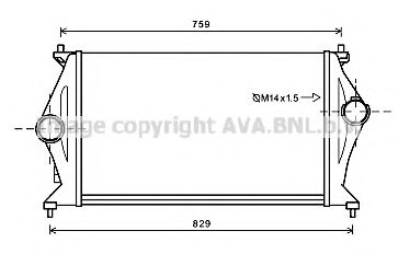 Интеркулер AVA QUALITY COOLING HY4327