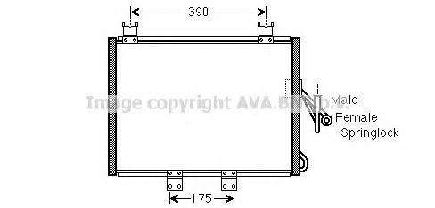 Конденсатор, кондиционер AVA QUALITY COOLING JEA5048