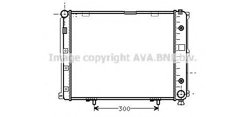 Радиатор, охлаждение двигателя AVA QUALITY COOLING MS2068