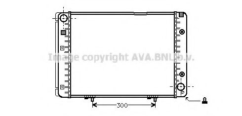 Радиатор, охлаждение двигателя AVA QUALITY COOLING MS2082