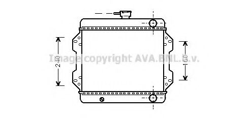 Радиатор, охлаждение двигателя AVA QUALITY COOLING SZ2003