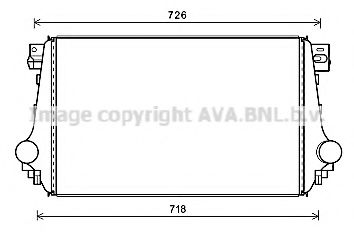 Интеркулер AVA QUALITY COOLING VW4368