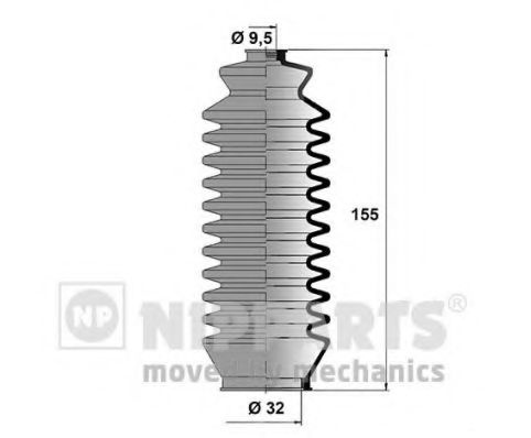 Комплект пылника, рулевое управление NIPPARTS J2842004