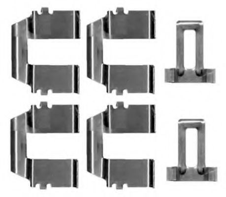Комплектующие, колодки дискового тормоза MGA A174