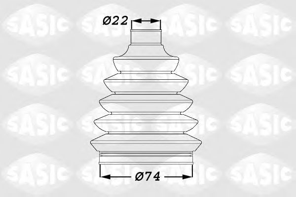 Комплект пылника, приводной вал SASIC 1900011