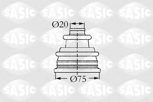 Комплект пылника, приводной вал SASIC 4003404