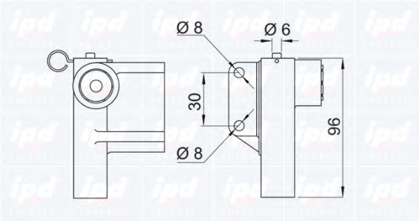 Успокоитель, зубчатый ремень IPD 111016