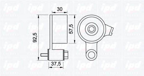 Натяжной ролик, ремень ГРМ IPD 140821