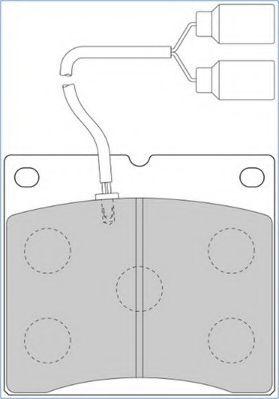 Комплект тормозных колодок, дисковый тормоз ABEX G6747