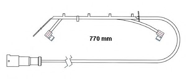 Сигнализатор, износ тормозных колодок DURON FAI174
