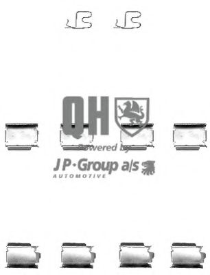 Комплектующие, колодки дискового тормоза JP GROUP BFK901