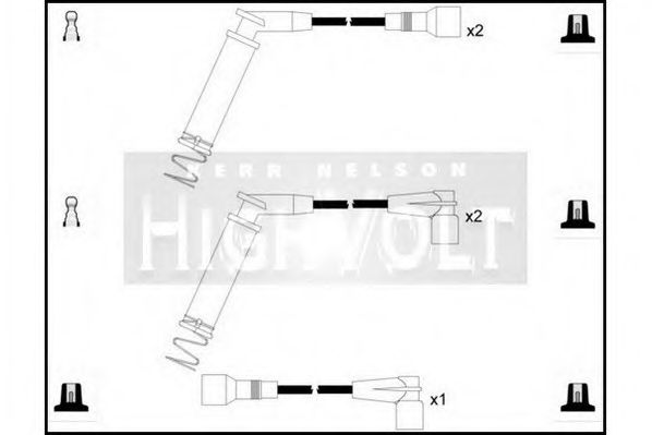 Комплект проводов зажигания STANDARD OEF1032