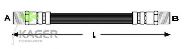 Тормозной шланг KAGER 38-0117