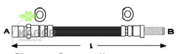 Тормозной шланг KAGER 38-0294