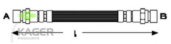 Тормозной шланг KAGER 38-0370