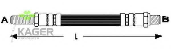 Тормозной шланг KAGER 38-0649