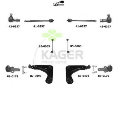 Подвеска колеса KAGER 800109