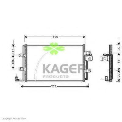 Конденсатор, кондиционер KAGER 94-5398