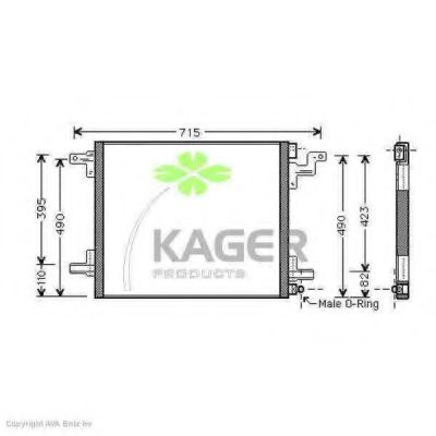 Конденсатор, кондиционер KAGER 94-6136