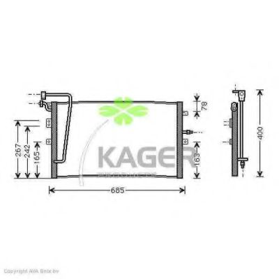 Конденсатор, кондиционер KAGER 94-6250