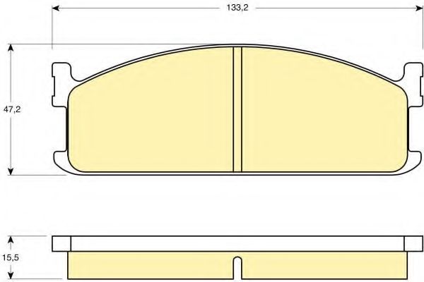 Комплект тормозных колодок, дисковый тормоз GIRLING 6103459