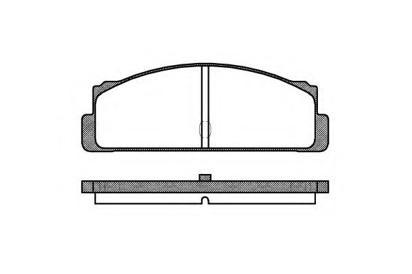 Комплект тормозных колодок, дисковый тормоз KAWE 0022 10