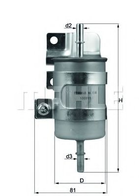 Топливный фильтр MAHLE ORIGINAL KL 598