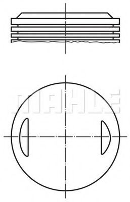 Поршень MAHLE ORIGINAL 504 29 00