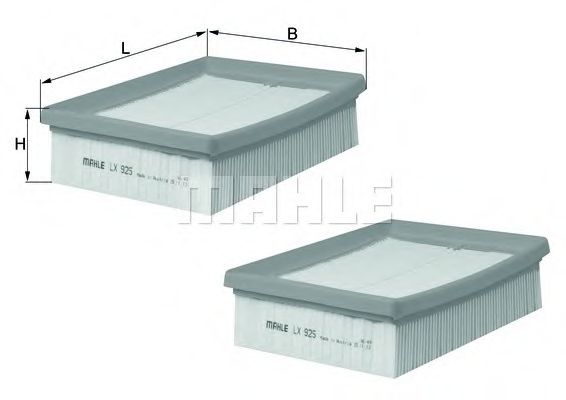 Воздушный фильтр MAHLE ORIGINAL LX 925/S