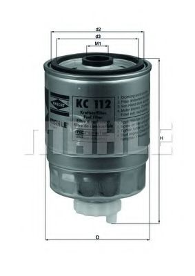 Топливный фильтр MAHLE ORIGINAL KC 112