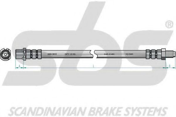 Тормозной шланг sbs 13308523144