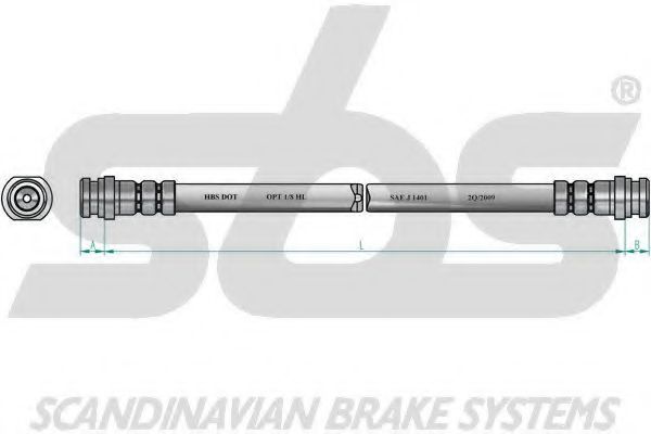 Тормозной шланг sbs 1330855237