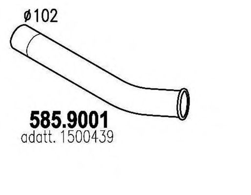Труба выхлопного газа DINEX 80611