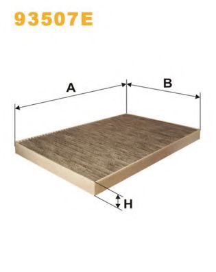 Фильтр, воздух во внутренном пространстве WIX FILTERS 93507E