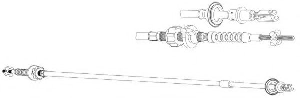 Трос, управление сцеплением CEF CT01164