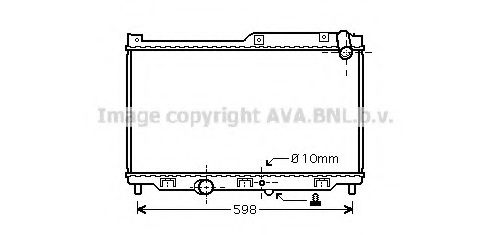 Радиатор, охлаждение двигателя GERI 25372
