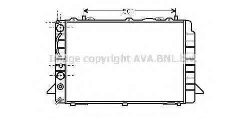 Радиатор, охлаждение двигателя GERI 16234