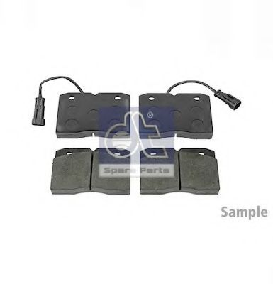 Комплект тормозных колодок, дисковый тормоз DT 7.92608