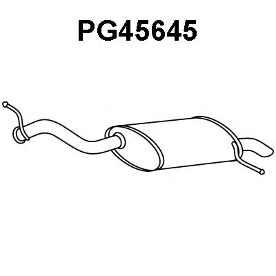 Глушитель выхлопных газов конечный VENEPORTE PG45645