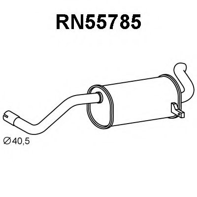Глушитель выхлопных газов конечный VENEPORTE RN55785