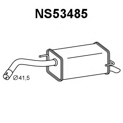 Глушитель выхлопных газов конечный VENEPORTE NS53485