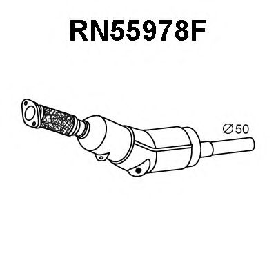 Сажевый / частичный фильтр, система выхлопа ОГ VENEPORTE RN55978F