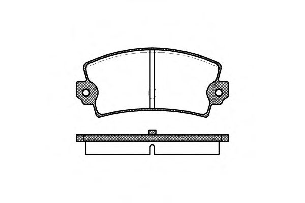 Комплект тормозных колодок, дисковый тормоз WOKING P1213.40