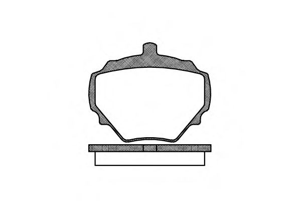 Комплект тормозных колодок, дисковый тормоз WOKING 20400