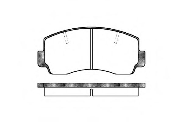 Комплект тормозных колодок, дисковый тормоз WOKING P1943.20
