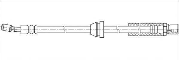 Тормозной шланг WOKING G1904.24