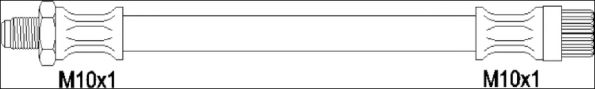 Тормозной шланг WOKING G1924.03