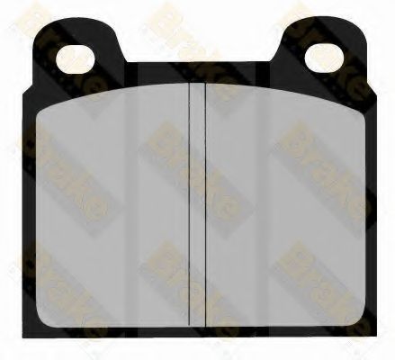 Комплект тормозных колодок, дисковый тормоз Brake ENGINEERING PA233