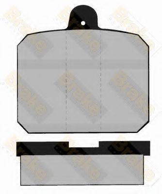 Комплект тормозных колодок, дисковый тормоз Brake ENGINEERING PA334